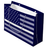 細い白線フラグ ラージペーパーバッグ (正面アングル)