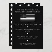 細い白線フラグEMS EMT除·売却パーティー 招待状 (正面/裏面)