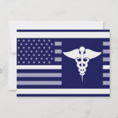 細い白線記号 招待状 (正面)