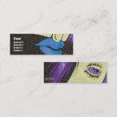 細い目- スキニー名刺 (正面/裏面)