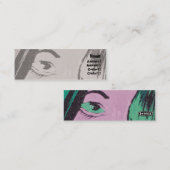 細い目- スキニー名刺 (正面/裏面)