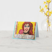 細い私はひどく神経質になっています カード (黄色い花)