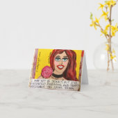 細い私はひどく神経質になっています カード (黄色い花)