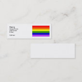 "細い私を"カードと電話して下さい スキニー名刺 (正面/裏面)