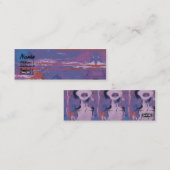 細い紫色の唇- スキニー名刺 (正面/裏面)