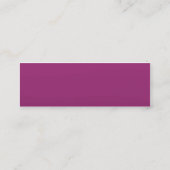 細い紫色の波- スキニー名刺 (裏面)