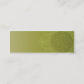 細い緑のヨガ- スキニー名刺 (裏面)
