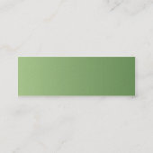 細い緑の円- スキニー名刺 (裏面)