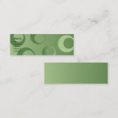 細い緑の円- スキニー名刺 (正面/裏面)