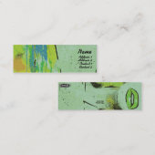 細い緑の唇- スキニー名刺 (正面/裏面)