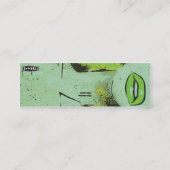 細い緑の唇- スキニー名刺 (裏面)