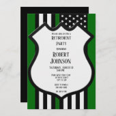 細い緑の線の廃止 招待状 (正面/裏面)