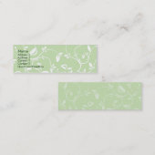 細い緑の葉- スキニー名刺 (正面/裏面)