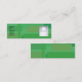 細い緑の陰- スキニー名刺 (正面/裏面)