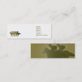 細い緑の馬- スキニー名刺 (正面/裏面)