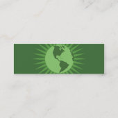 細い緑- スキニー名刺 (裏面)