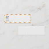 細い縞で飾ります スキニー名刺 (正面/裏面)