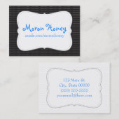 細い縦縞の名刺 名刺 (正面/裏面)