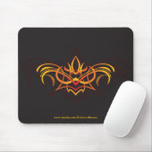 細い縦縞のFireflowerのmousepad マウスパッド (マウス)