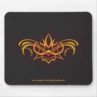 細い縦縞のFireflowerのmousepad マウスパッド