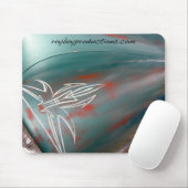 細い縦縞及び古さび マウスパッド (マウス)