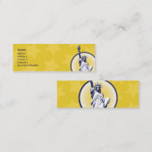 細い自由意志論者- スキニー名刺 (正面/裏面)