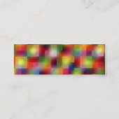 細い色の正方形- スキニー名刺 (裏面)