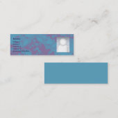 細い花柄- スキニー名刺 (正面/裏面)