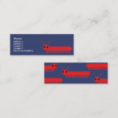 細い虫- スキニー名刺 (正面/裏面)