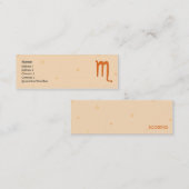 細い蠍座- スキニー名刺 (正面/裏面)