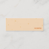 細い蠍座- スキニー名刺 (裏面)