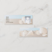 細い貝殻- スキニー名刺 (正面/裏面)