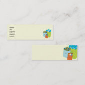 細い買い物袋- スキニー名刺 (正面/裏面)