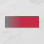細い赤いクロム スキニー名刺 (裏面)