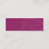 細い赤いフラミンゴ- スキニー名刺 (裏面)