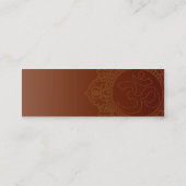 細い赤いヨガ- スキニー名刺 (裏面)