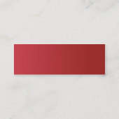 細い赤い円- スキニー名刺 (裏面)