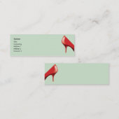 細い赤い靴- スキニー名刺 (正面/裏面)