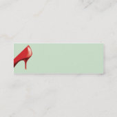 細い赤い靴- スキニー名刺 (裏面)