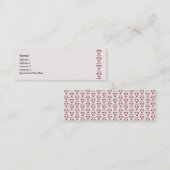 細い赤いCintemani - スキニー名刺 (正面/裏面)