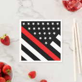 細い赤線フラグ スタンダードカクテルナプキン (インサイチュ)