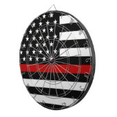 細い赤線フラグ ダーツボード (正面右)