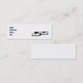 細い車-競争- -カスタマイズ スキニー名刺 (正面/裏面)