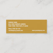 細い輝きの"金ゴールド" 「VIPのパス」の名刺 スキニー名刺 (裏面)