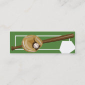 細い野球- スキニー名刺 (裏面)