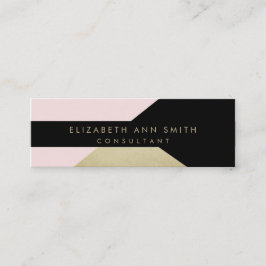 細い金ゴールドの効果のシックな名刺 スキニー名刺