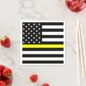 細い金ゴールド線フラグ スタンダードカクテルナプキン (インサイチュ)