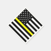 細い金ゴールド線フラグ スタンダードカクテルナプキン (角)