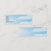 細い雲- スキニー名刺 (正面/裏面)
