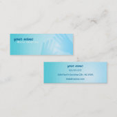 細い霊気のマスターの名刺 スキニー名刺 (正面/裏面)